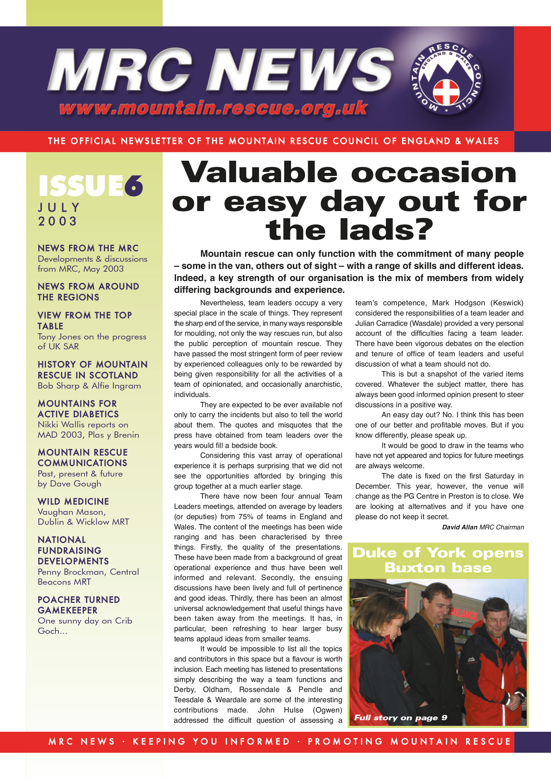 July 2003 Issue 6